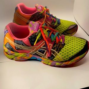 ASICS gel noose Tri 8 running shoes multi bright color ….